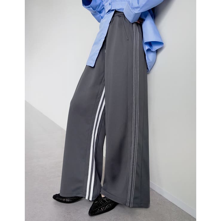 サイドラインルーズワイドパンツ | Re:EDIT | 詳細画像11 