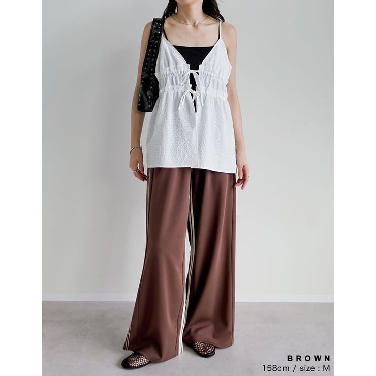 サイドラインルーズワイドパンツ | Re:EDIT | 詳細画像17 