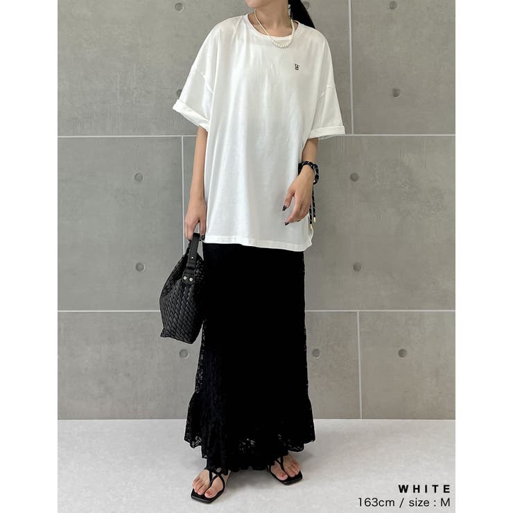 ワンポイント刺繍オーバーサイズTシャツ | Re:EDIT | 詳細画像25 