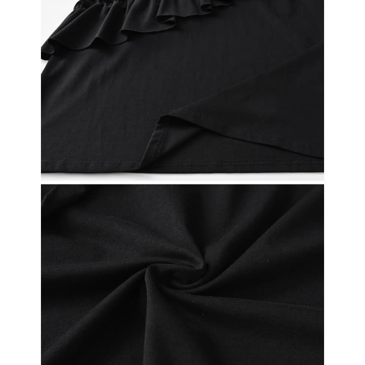 [接触冷感]フリルタスキデザインアシンメトリータンクトップ | Re:EDIT | 詳細画像26 