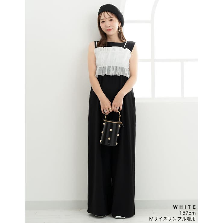 [Maki×Re:EDIT][Makiコラボ]チュールギャザービスチェ | Re:EDIT | 詳細画像12 