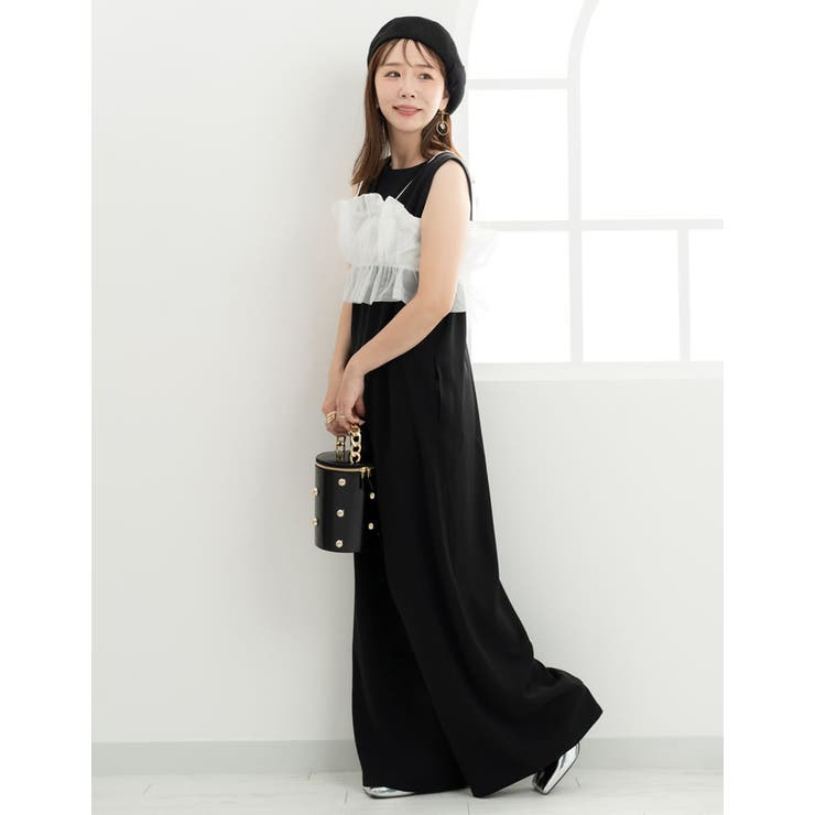 [Maki×Re:EDIT][Makiコラボ]チュールギャザービスチェ | Re:EDIT | 詳細画像14 