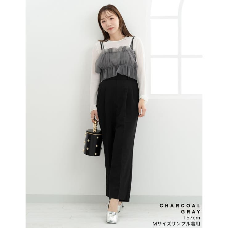 [Maki×Re:EDIT][Makiコラボ]チュールギャザービスチェ | Re:EDIT | 詳細画像21 