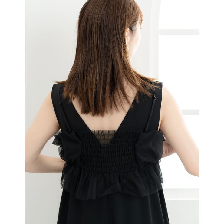 [Maki×Re:EDIT][Makiコラボ]チュールギャザービスチェ | Re:EDIT | 詳細画像28 