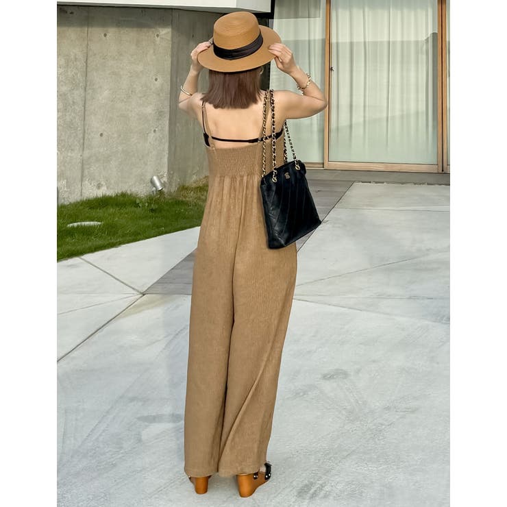 [低身長/高身長サイズ有]ベアルーズキャミオールインワン | Re:EDIT | 詳細画像13 