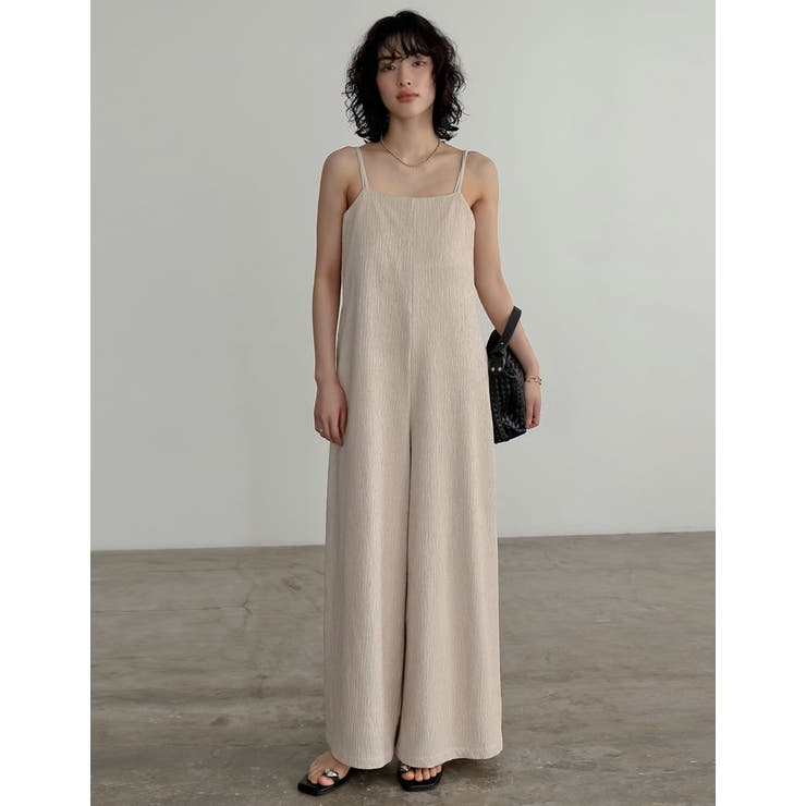 [低身長/高身長サイズ有]ベアルーズキャミオールインワン | Re:EDIT | 詳細画像2 