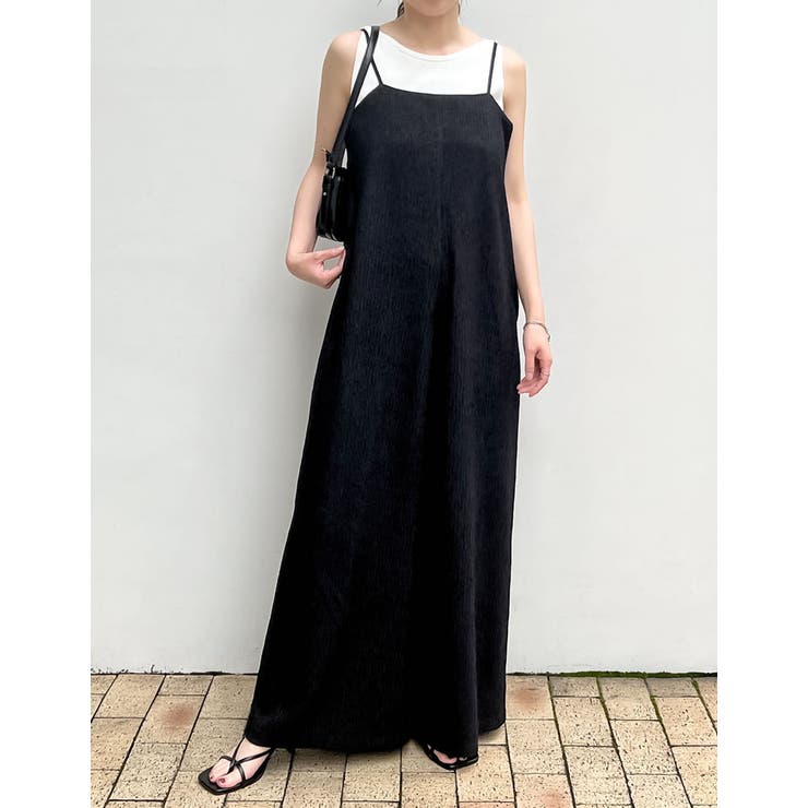 [低身長/高身長サイズ有]ベアルーズキャミオールインワン | Re:EDIT | 詳細画像4 