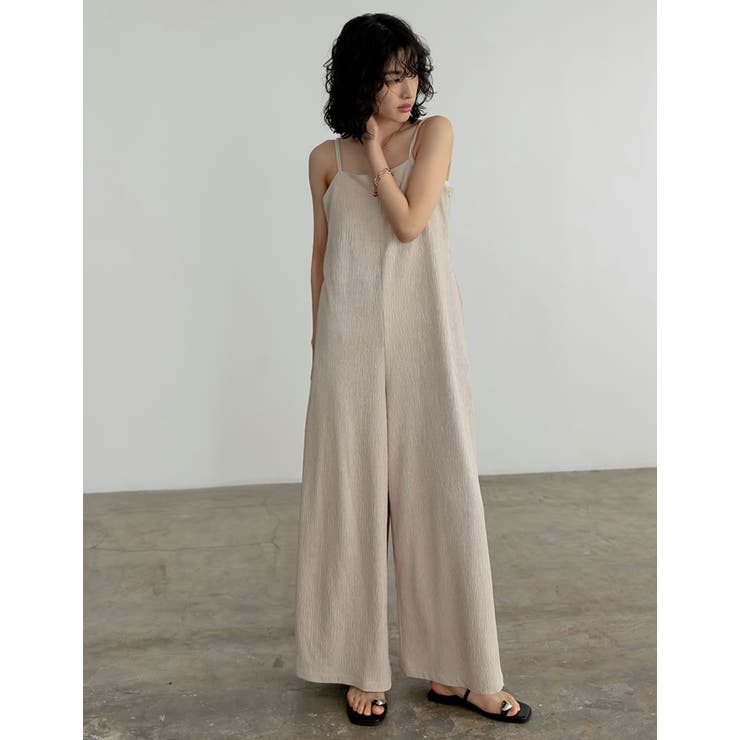 [低身長/高身長サイズ有]ベアルーズキャミオールインワン | Re:EDIT | 詳細画像8 