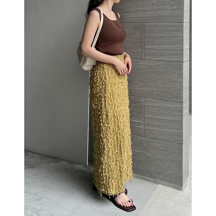 フリンジジャージタイトスカート | Re:EDIT | 詳細画像22 