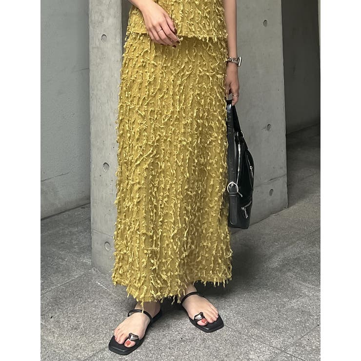 フリンジジャージタイトスカート | Re:EDIT | 詳細画像23 