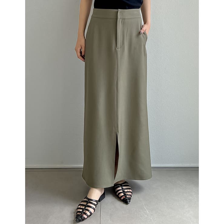 リネンライクスリットナロースカート | Re:EDIT | 詳細画像29 