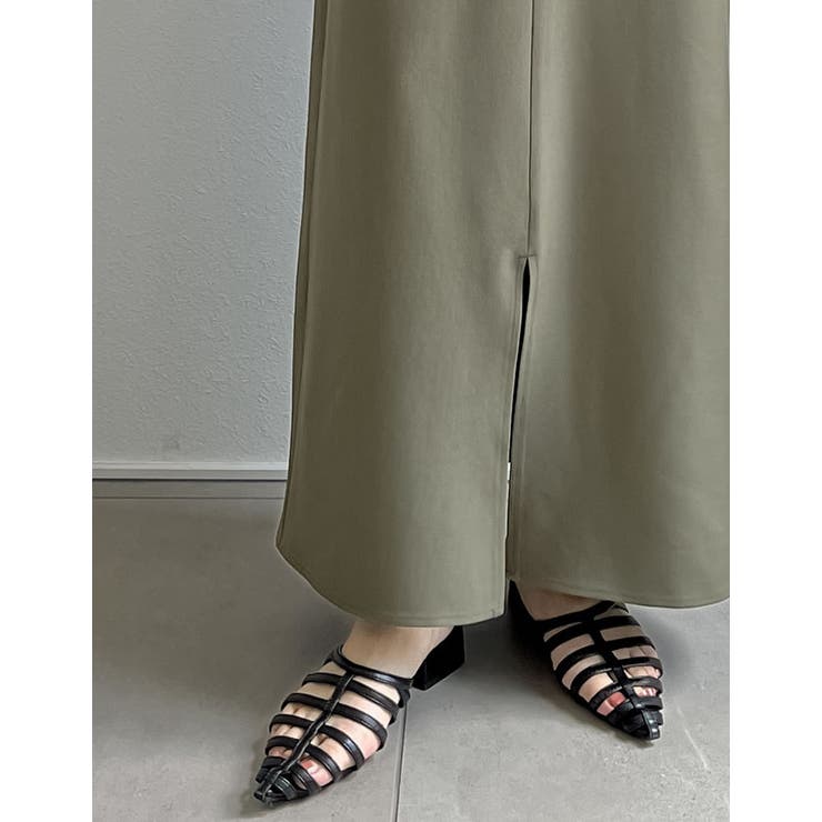 リネンライクスリットナロースカート | Re:EDIT | 詳細画像31 