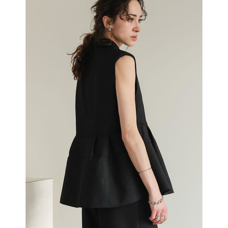 [オケージョン セレモニー]サマーツイードペプラムベスト | Re:EDIT | 詳細画像23 