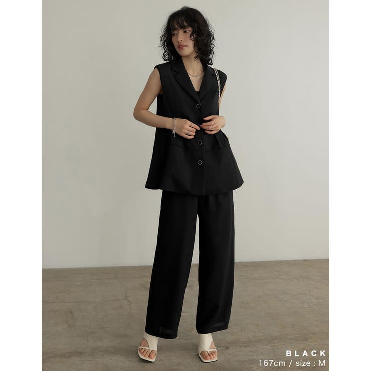 [低身長/高身長サイズ有]サマーツイードストレートパンツ | Re:EDIT | 詳細画像11 