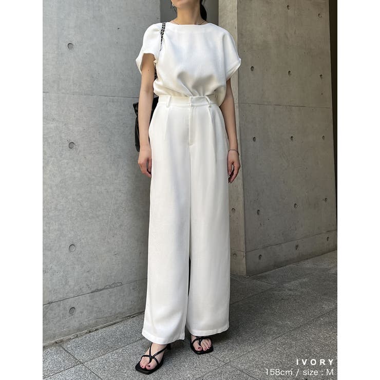 [低身長/高身長サイズ有]サマーツイードストレートパンツ | Re:EDIT | 詳細画像17 