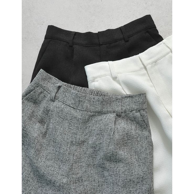 [低身長/高身長サイズ有]サマーツイードストレートパンツ | Re:EDIT | 詳細画像2 