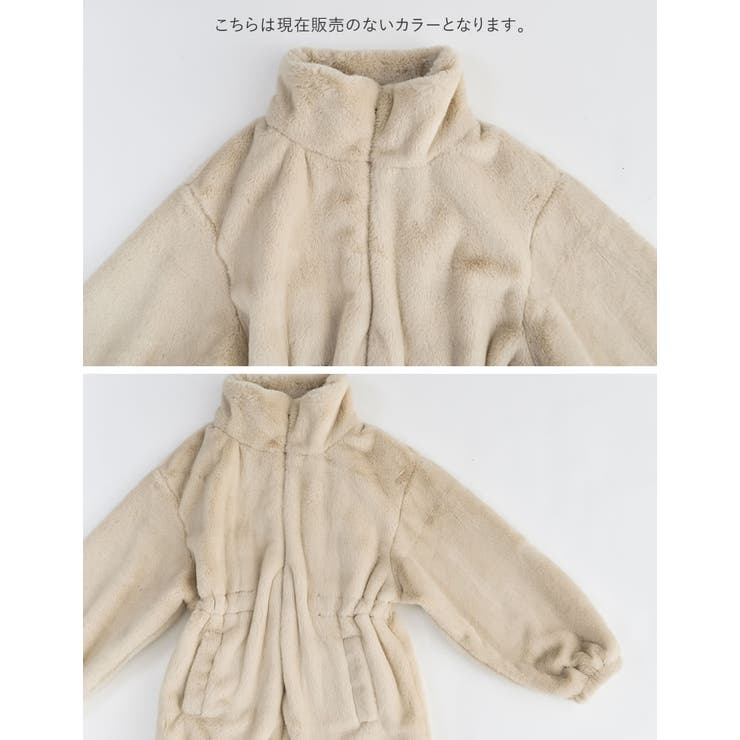 ハイネックドロスト付きフェイクファージャケット | Re:EDIT | 詳細画像14 