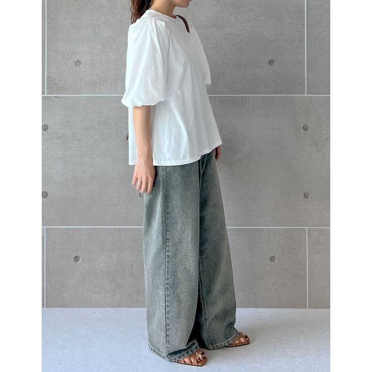バルーンスリーブTシャツ | Re:EDIT | 詳細画像21 