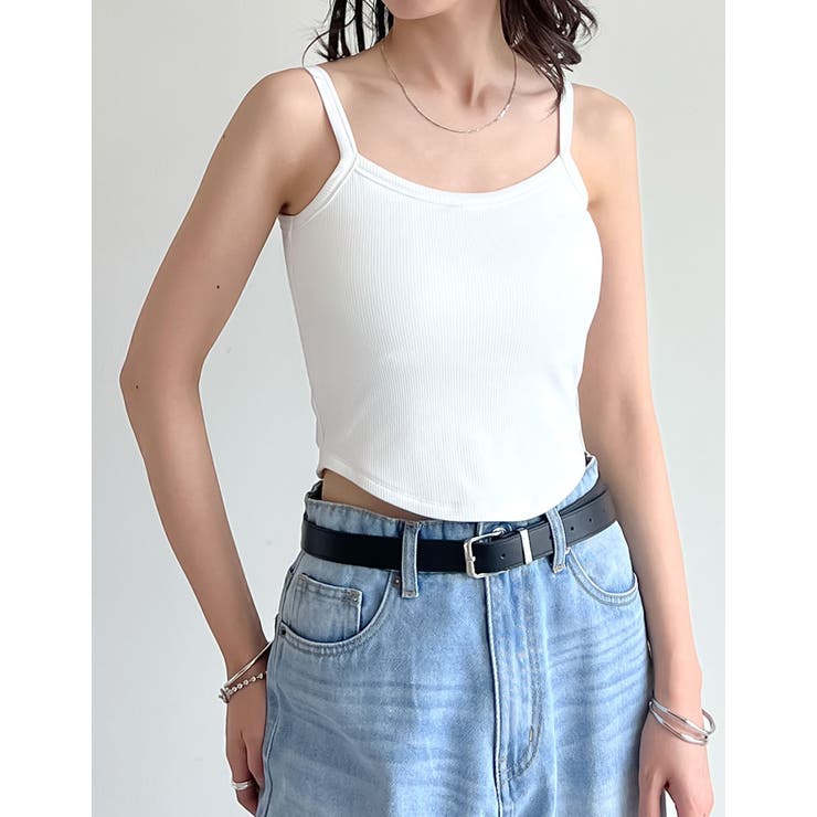 選べる丈カップ付きリブキャミソール | Re:EDIT | 詳細画像4 