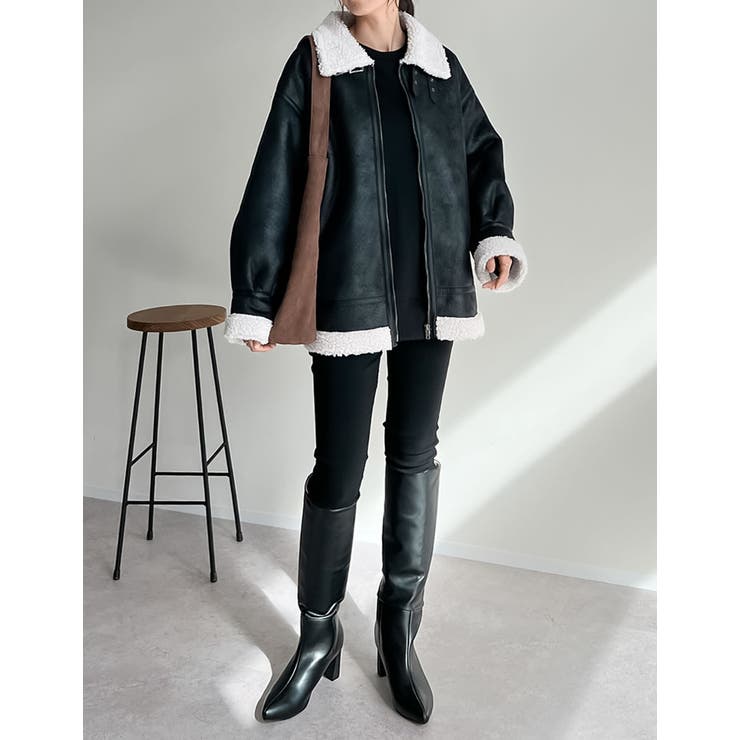 フェイクレザー ボンバージャケット - ブラック | ZARA Japan / 日本
