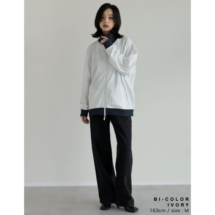 [丈が選べる]チェーンステッチライントラックジャケット | Re:EDIT | 詳細画像13 