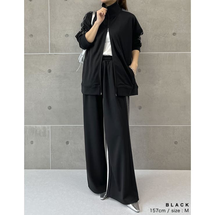 [丈が選べる]チェーンステッチライントラックジャケット | Re:EDIT | 詳細画像16 