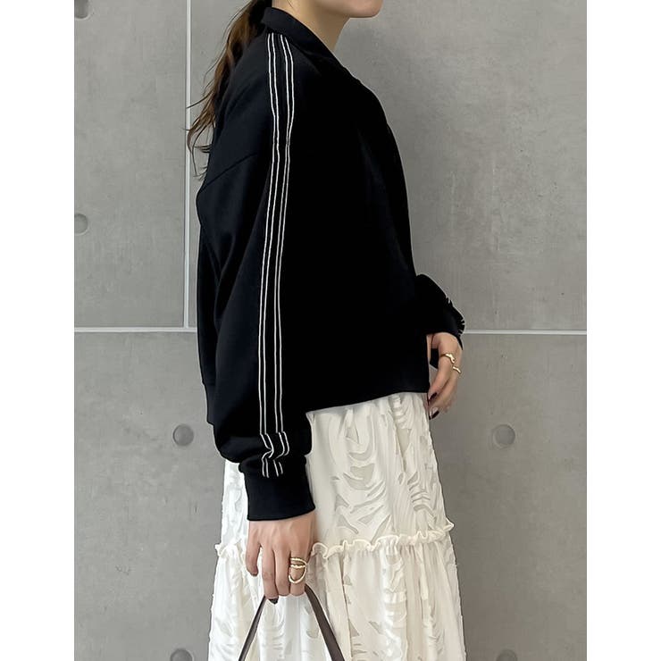 [丈が選べる]チェーンステッチライントラックジャケット | Re:EDIT | 詳細画像23 