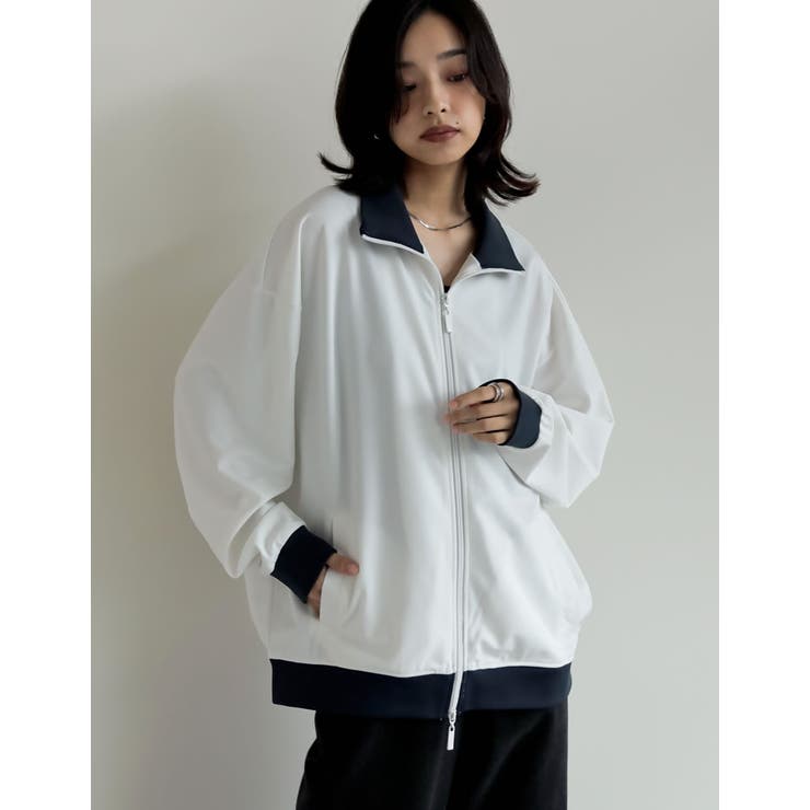 [丈が選べる]チェーンステッチライントラックジャケット | Re:EDIT | 詳細画像38 