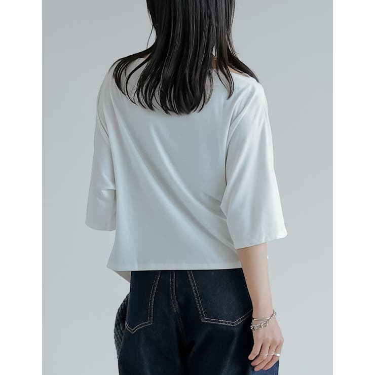 ROPE’ - ROPE 2wayワッフルトップス バンヤードストーム プラステ ウエストタックで綺麗にくびれる 起毛ペプラムトップス