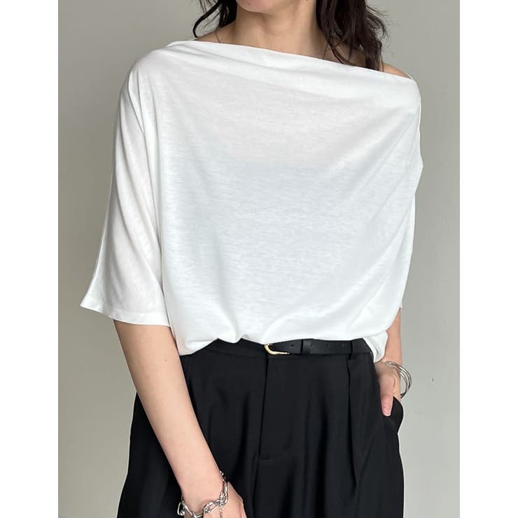 2WAYカットワンショルドレープトップス | Re:EDIT | 詳細画像23 