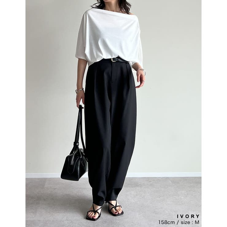 2WAYカットワンショルドレープトップス | Re:EDIT | 詳細画像24 