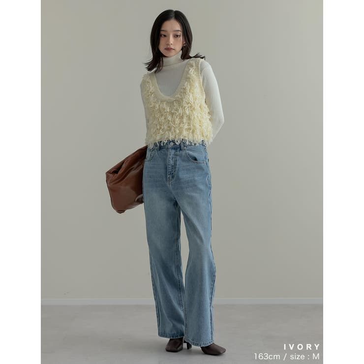 ループフリンジニットベスト | Re:EDIT | 詳細画像7 