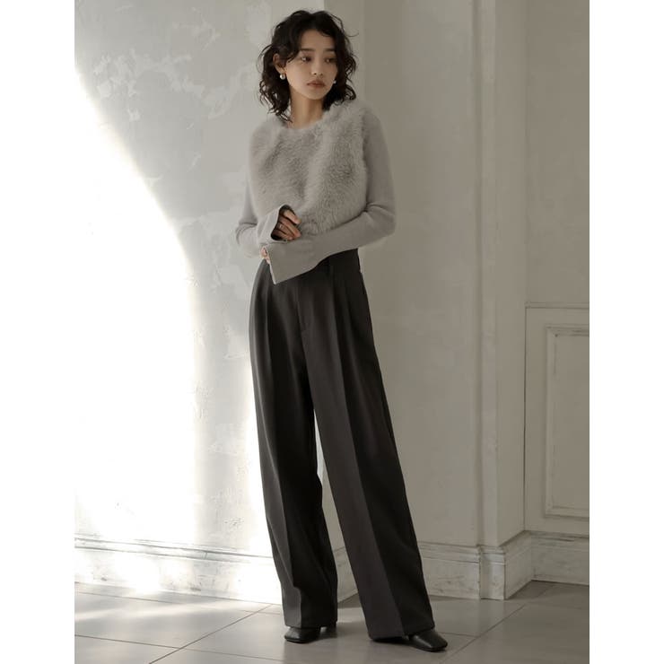 前後2WAYフェイクファーベスト | Re:EDIT | 詳細画像14 