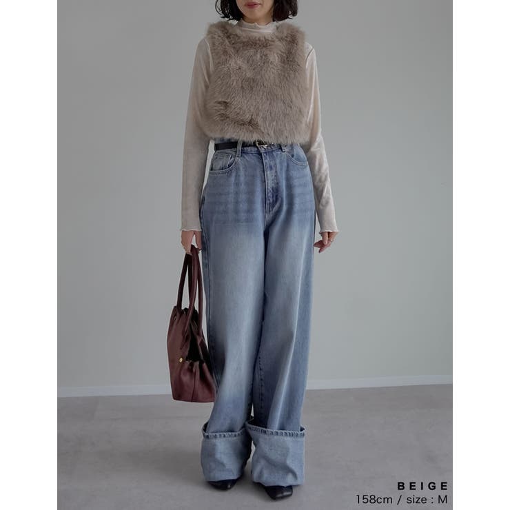 前後2WAYフェイクファーベスト | Re:EDIT | 詳細画像7 