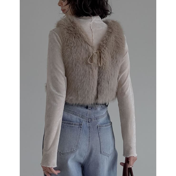 前後2WAYフェイクファーベスト | Re:EDIT | 詳細画像8 