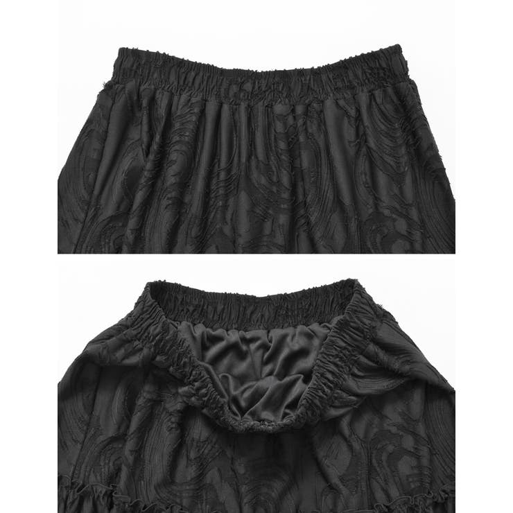 [低身長サイズ有]オパールフリンジティアードスカート | Re:EDIT | 詳細画像20 