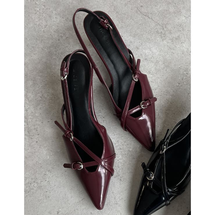 [大きいサイズ有]細ベルトポインテッドトゥミュール | Re:EDIT | 詳細画像17 