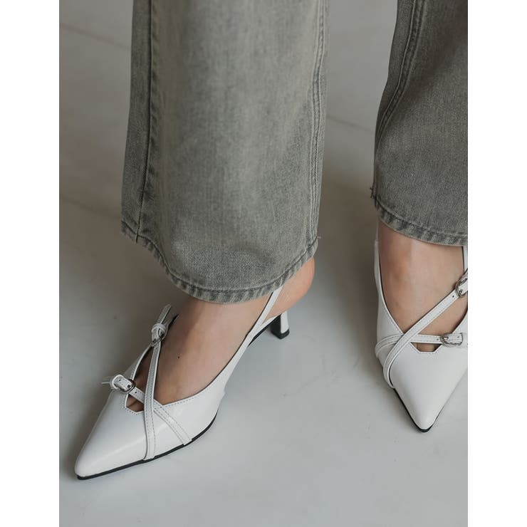 [大きいサイズ有]細ベルトポインテッドトゥミュール | Re:EDIT | 詳細画像27 