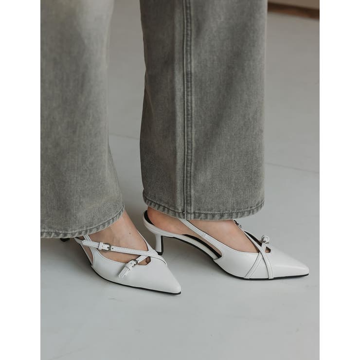 [大きいサイズ有]細ベルトポインテッドトゥミュール | Re:EDIT | 詳細画像29 