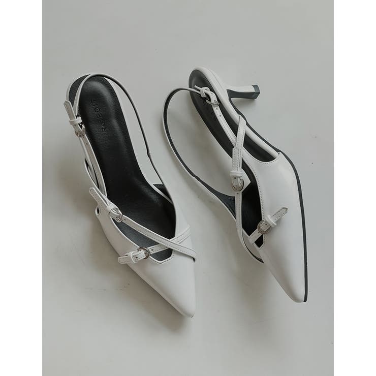 [大きいサイズ有]細ベルトポインテッドトゥミュール | Re:EDIT | 詳細画像33 