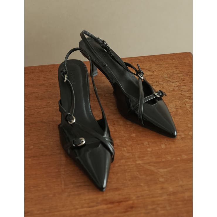 [大きいサイズ有]細ベルトポインテッドトゥミュール | Re:EDIT | 詳細画像34 