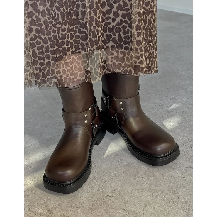 [大きいサイズ有]バックルデザインミドルエンジニアブーツ | Re:EDIT | 詳細画像16 