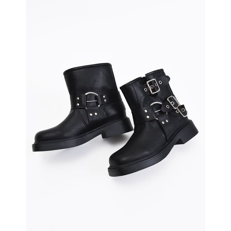 [大きいサイズ有]バックルデザインミドルエンジニアブーツ | Re:EDIT | 詳細画像9 