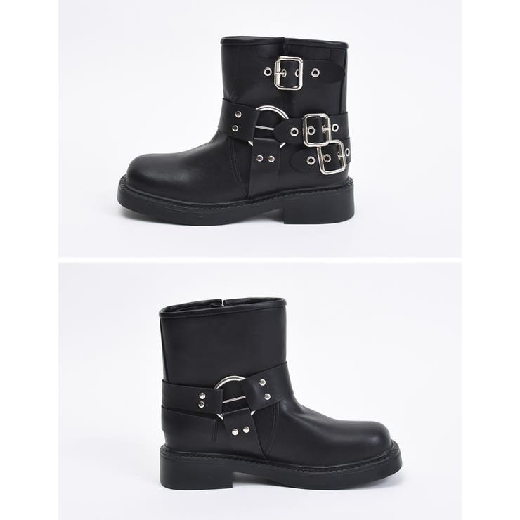 [大きいサイズ有]バックルデザインミドルエンジニアブーツ | Re:EDIT | 詳細画像24 