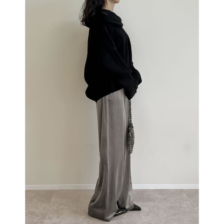 [低身長サイズ有]無地orストーンベロアドロストルーズパンツ | Re:EDIT | 詳細画像31 