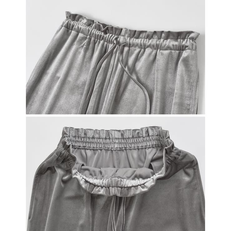 [低身長サイズ有]無地orストーンベロアドロストルーズパンツ | Re:EDIT | 詳細画像35 