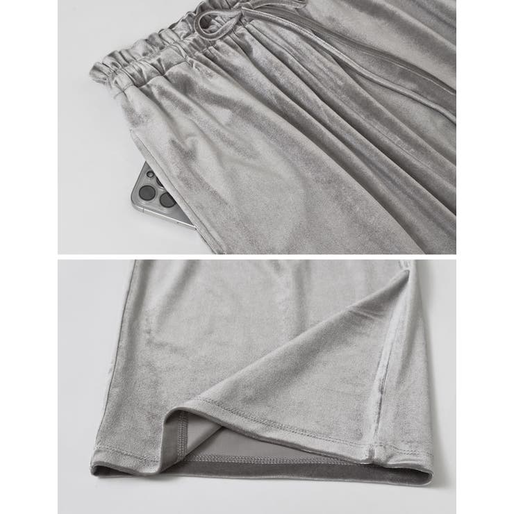 [低身長サイズ有]無地orストーンベロアドロストルーズパンツ | Re:EDIT | 詳細画像36 