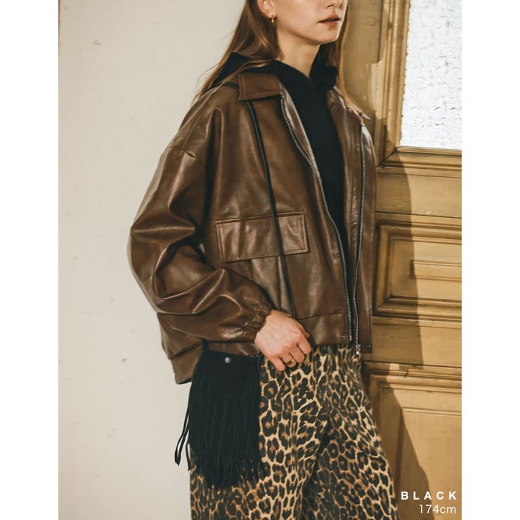 フェイクスウェードフリンジポシェット | Re:EDIT | 詳細画像14 