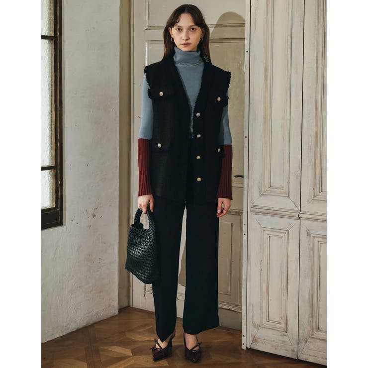 ポーチ付きイントレチャートワンハンドルバッグ | Re:EDIT | 詳細画像15 