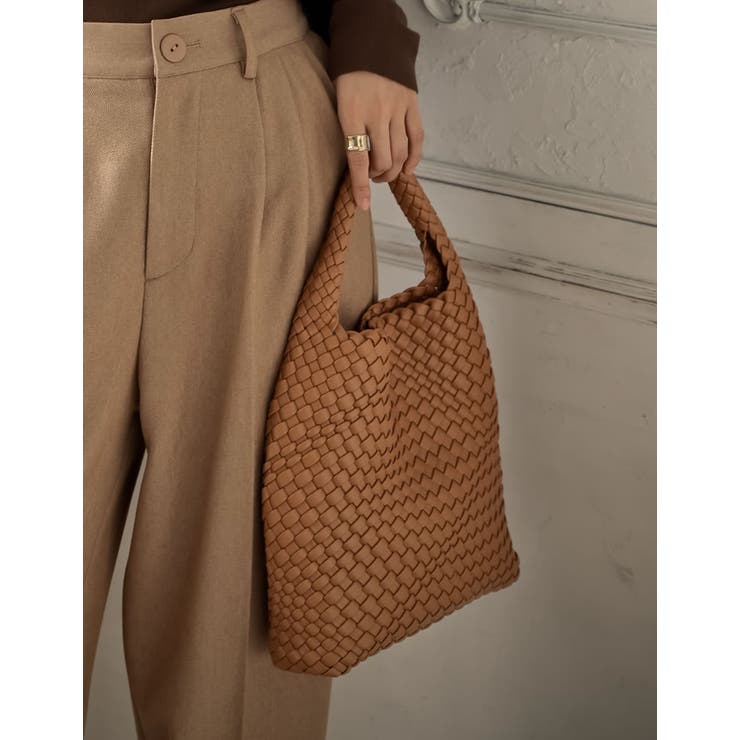 ポーチ付きイントレチャートワンハンドルバッグ | Re:EDIT | 詳細画像10 